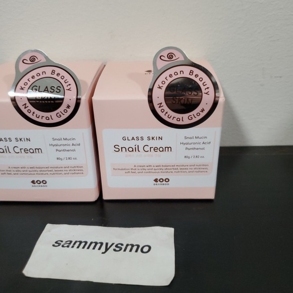Dearboo Glass Skin Snail Cream Hyaluronic acid, K Beauty, 2.82oz x2 - Picture 2 of 5